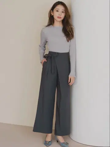 MISCH MASCH 랩 리본 팬츠