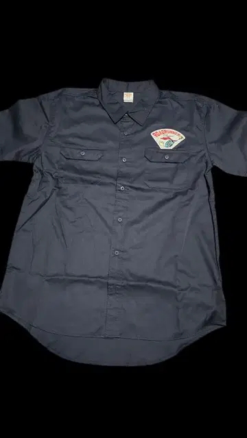 United Athle 워크 셔츠 XL 네이비 반팔