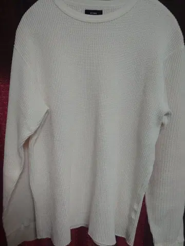 [ 새상품 ] [ BEAMS ] 써멀 크루넥 화이트 L 사이즈