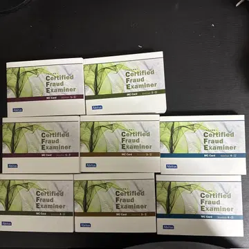 공인 부정 감사사 CFE 대책 MC 카드 8권 세트