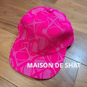 MAISON DE SHAT 자카드 직조 캡 3 핑크