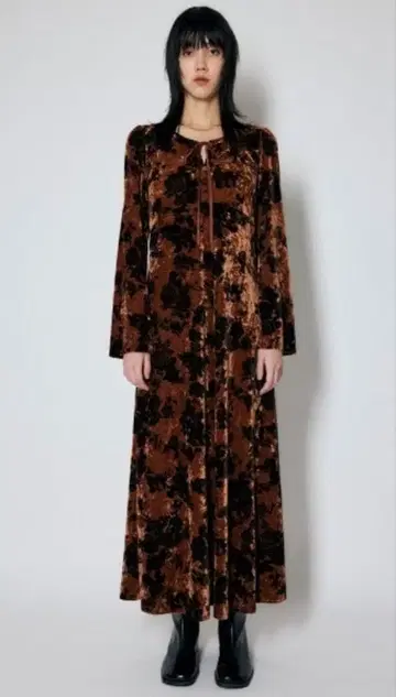 moussy 벨로아 원피스 꽃무늬