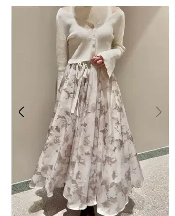 슬리브리스 니트 도킹 원피스 & 가디건 세트