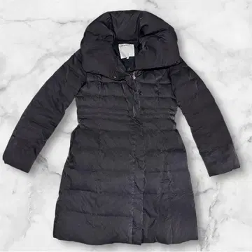 새상품급 Dessin 데셍 다운 코트 A라인 롱 코트 그레이