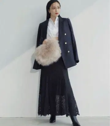 [미사용 새상품] anuans 러셀 레이스 머메이드 스커트