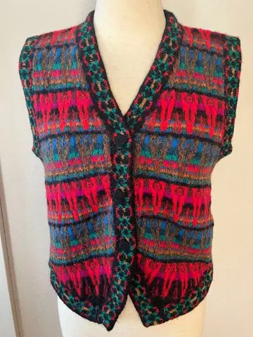 니트 베스트 알파카 100%