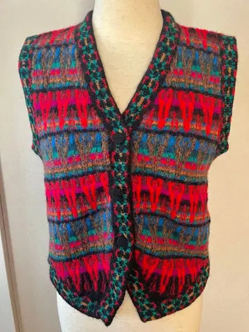 니트 베스트 알파카 100%