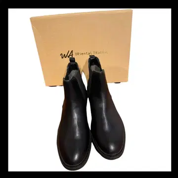 미사용 새상품 Oriental Traffic 블랙 사이드 고어 부츠