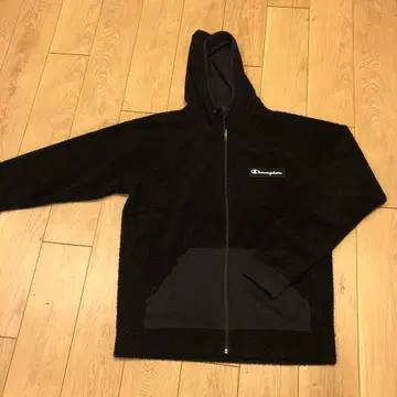 Champion 플리스 자켓 블랙 남성용