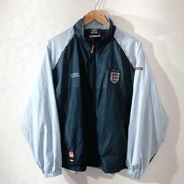 90s UMBRO 축구 잉글랜드 대표 나일론 자켓 남성용 M 구제 의류