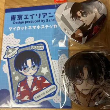도쿄 에이리언즈 유염 캔뱃지 스티커