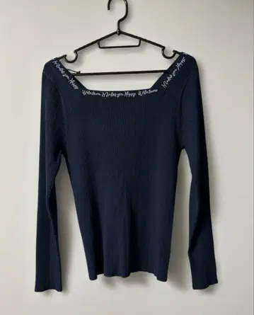 새상품급 그레이스 콘티넨탈 리브 니트 백리본