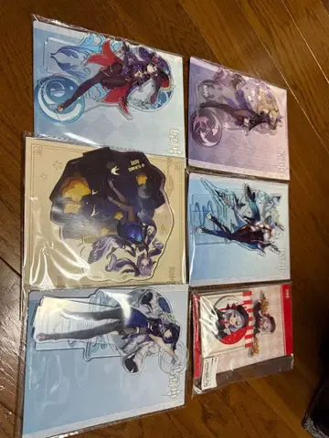 원신 [ 아크릴 스탠드 ] 6세트 새상품 미개봉