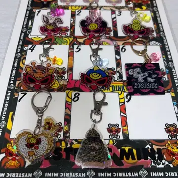 아크릴 키링 히스 미니 ape 8개 묶음 판매