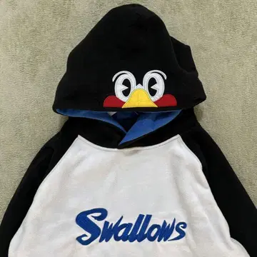 레어 야쿠르트 스왈로스 츠바쿠로 코스튬 플리스 후드티 L