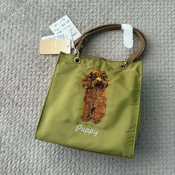 라르쥬 귀여운 강아지 자수 2way 백