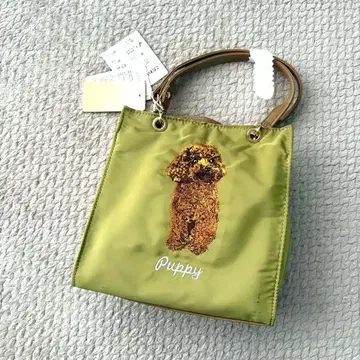 라르쥬 귀여운 강아지 자수 2way 백