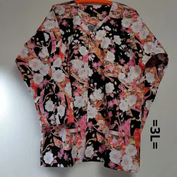 다보셔츠=블랙 길상 다발 노시에 벚꽃=3L