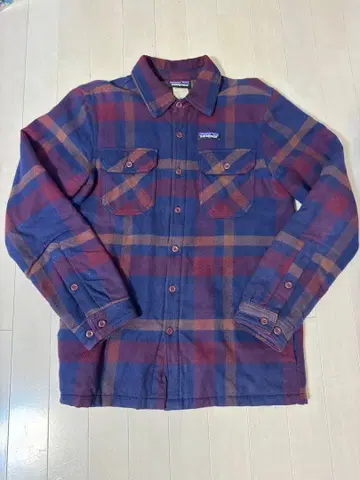 파타고니아 XS (빅사이즈 S) 인서레이티드 피오르드 플란넬 자켓