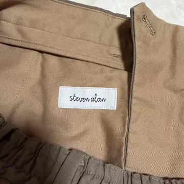 [ 새상품급 ] steven alan 슬랙스 L 브라운 턱 있음