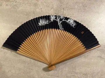 염 일본풍 패턴 백송 대단지 일본풍 패턴 부채 흑 고급