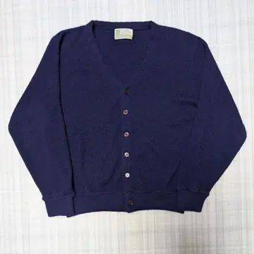 Sears 70s KINGS ROAD 아크릴 가디건 L 네이비