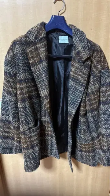 CLASSICAL ELF 체크 무늬 더블 자켓