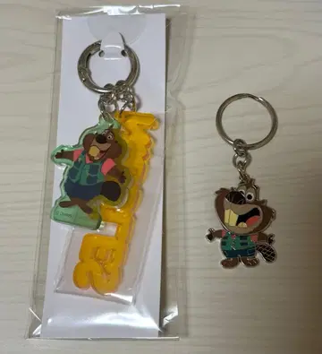 비버 아크릴 키링 2세트