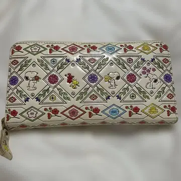 아사쿠사 문고 스누피 지갑 길상 꽃무늬 아사쿠사 문고