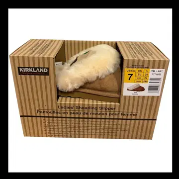 미사용 새상품 Kirkland 여성용 시어링 슬리퍼 7 코스트코