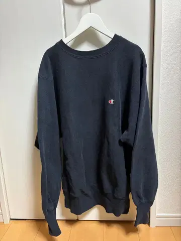 90s USA제 Champion 리버스 위브 무지 블랙 L