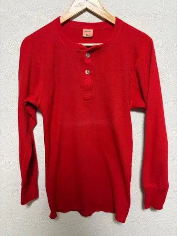 ST.JOHN'S BAY 헨리넥 셔츠 XL 레드