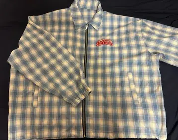 Centimeter 체크 무늬 집업 자켓