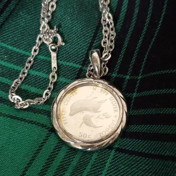 라센 실버 코인 탑 돌핀 목걸이 1/10oz 순은