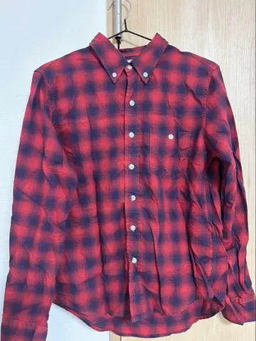 리 빨검 체크 셔츠 샘플품