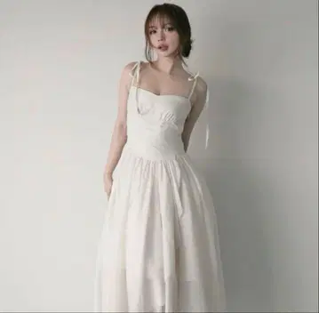 andmary wendy seethrough flare dress