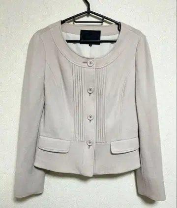 언타이틀 노카라 자켓 베이지 L