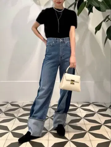 MACPHEE 코튼 데님 스트레이트 팬츠 36 시착만 한 상품