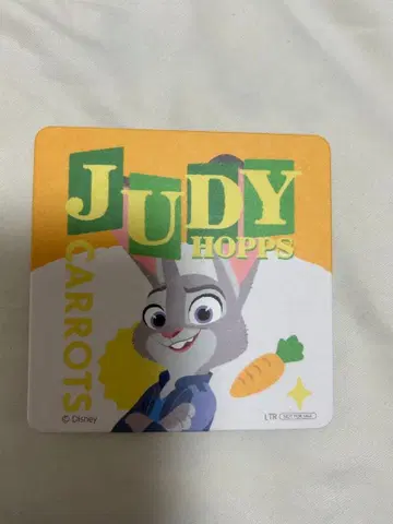 주토피아 2 OHMYCAFE 코스터 주디