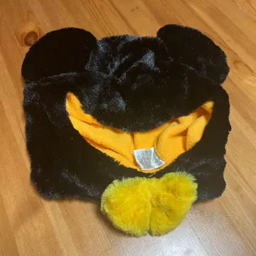 미키 햇 블랙/오렌지 약 52-56cm