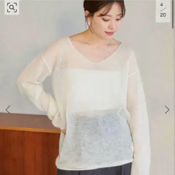 les Tendre 시스루 알파카 니트