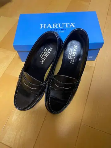 HARUTA 블랙 로퍼 23.5cm