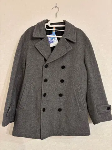 SHIPS 그레이 울 피 코트 M