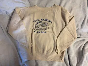 40s 양쪽 V넥 맨투맨 피쉬