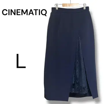 CINEMATIQ 시네마틱 모토 스즈키 레이시 스즈란 스커트 L 네이비