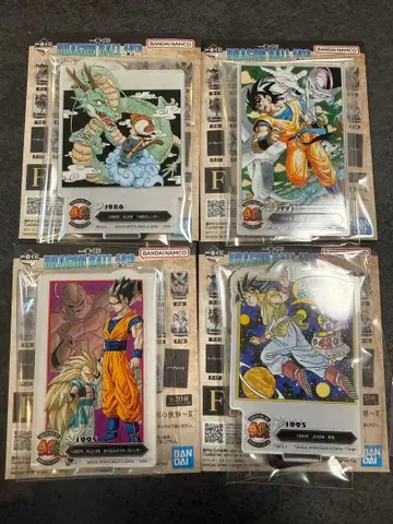 드래곤볼 40th 그 두 번째 제일복권 F상 아크릴 스탠드 4장 세트