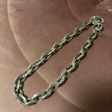 실버 체인 목걸이 토글식 클로징