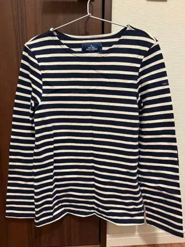 SAINTJAMES LAVENHAM 콜라보 상의 네이비 화이트