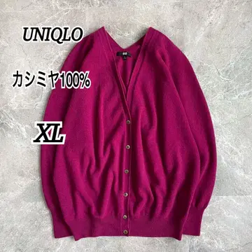 유니클로 3D 캐시미어 V넥 코쿤 가디건 긴팔 겉옷 빅 사이즈