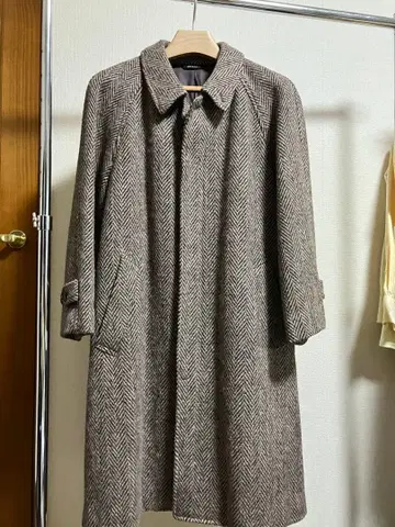 KENT & CURWEN 헤링본 스텐카라 코트